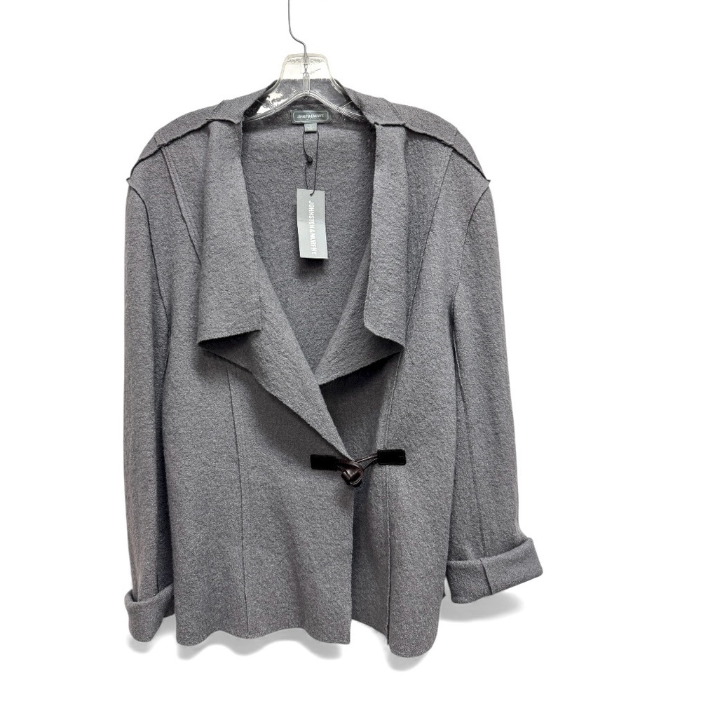 Johnson & Murphy Elegant Gray Women's Wool Blend Sweater Large NWT